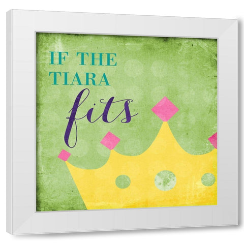 Big Deal II White Modern Wood Framed Art Print by SD Graphics Studio