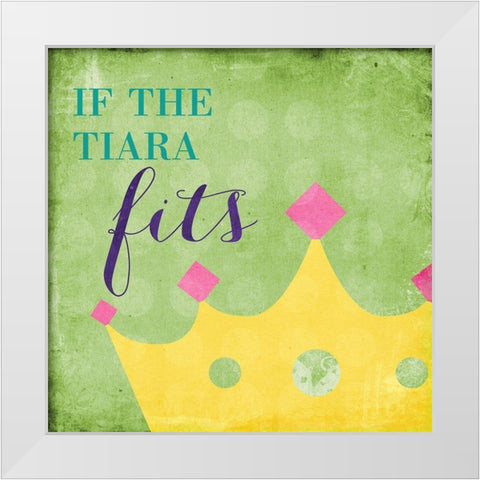 Big Deal II White Modern Wood Framed Art Print by SD Graphics Studio