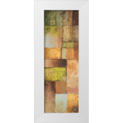 Autumn Mixtures I White Modern Wood Framed Art Print by Marcon, Michael