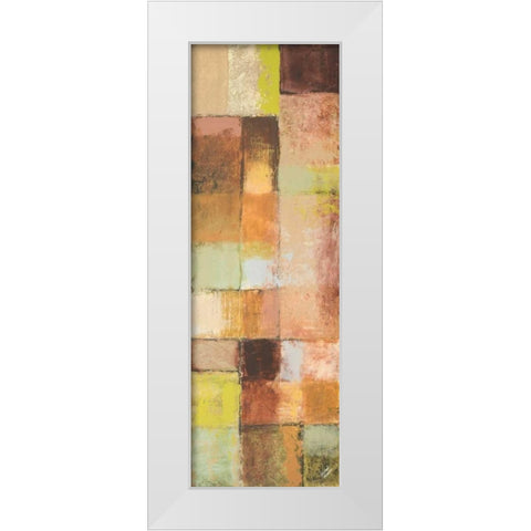 Autumn Mixtures III White Modern Wood Framed Art Print by Marcon, Michael