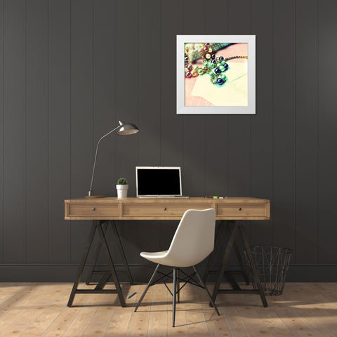 Thanks  (jewelry) White Modern Wood Framed Art Print by Acosta