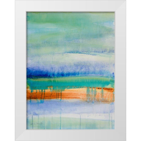 Fahai I White Modern Wood Framed Art Print by Loreth, Lanie