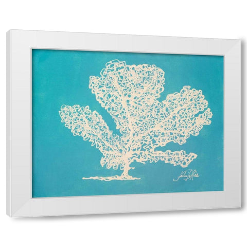 White Coral I White Modern Wood Framed Art Print by DeRice, Julie