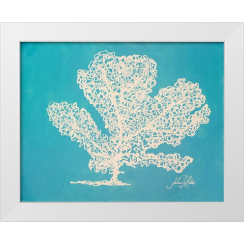 White Coral I White Modern Wood Framed Art Print by DeRice, Julie