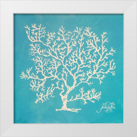 White Coral II White Modern Wood Framed Art Print by DeRice, Julie