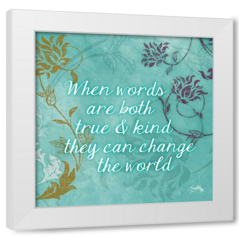 Thoughts II White Modern Wood Framed Art Print by Medley, Elizabeth