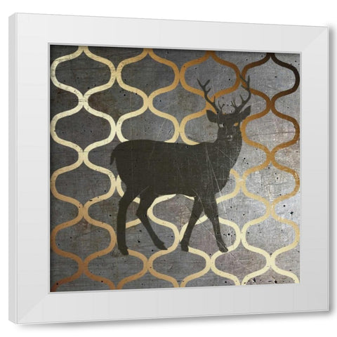 Metallic Nature I White Modern Wood Framed Art Print by Metz, Andi