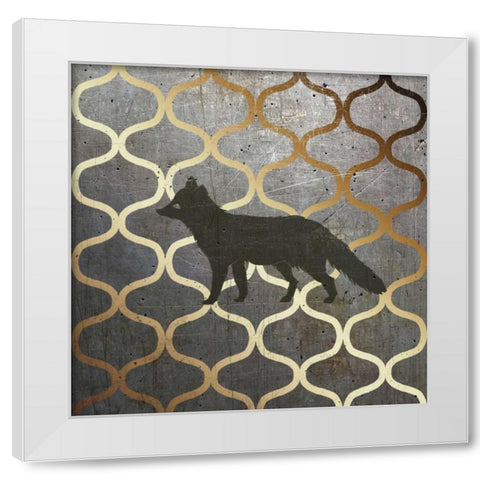 Metallic Nature III White Modern Wood Framed Art Print by Metz, Andi