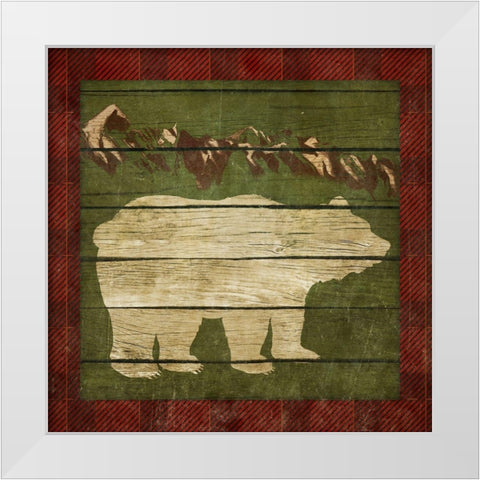 Rustic Nature on Plaid I White Modern Wood Framed Art Print by Metz, Andi