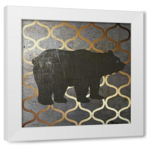 Metallic Nature II White Modern Wood Framed Art Print by Metz, Andi