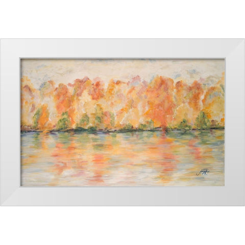 Reflections of Nature White Modern Wood Framed Art Print by DeRice, Julie