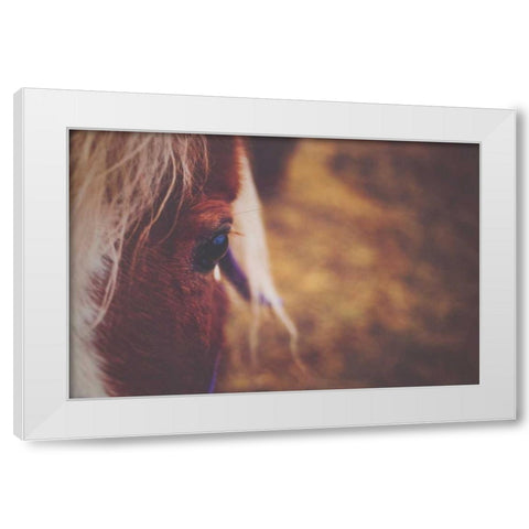The Eye White Modern Wood Framed Art Print by Poynter, Kelly
