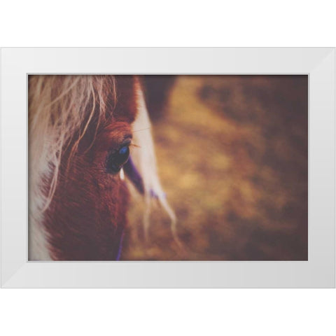 The Eye White Modern Wood Framed Art Print by Poynter, Kelly