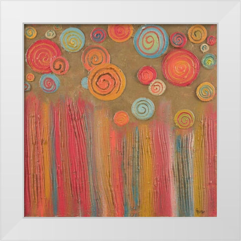 Spring Forward White Modern Wood Framed Art Print by Ritter, Gina