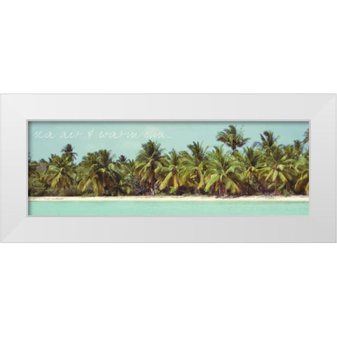Palms Galore I White Modern Wood Framed Art Print by Acosta