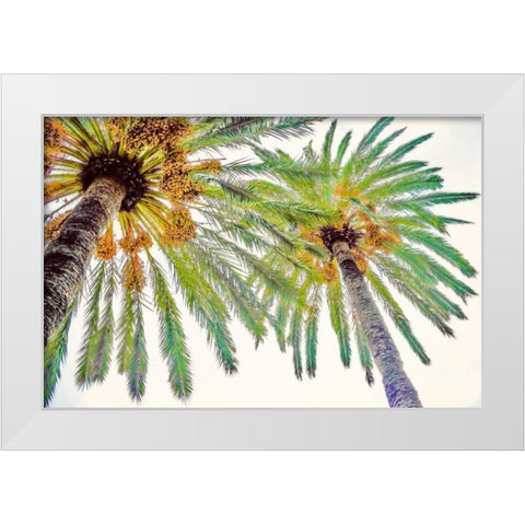 Chic Palms II White Modern Wood Framed Art Print by Acosta