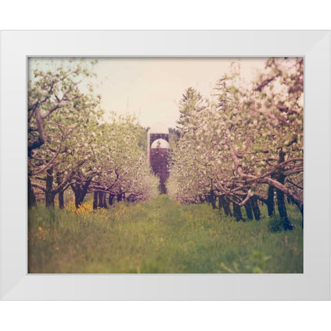 Silo View White Modern Wood Framed Art Print by Poynter, Kelly