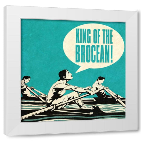 Bro Bro II White Modern Wood Framed Art Print by Studio, Sd Graphics