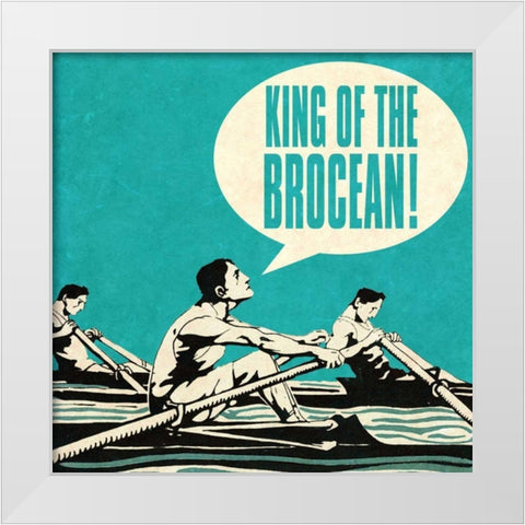 Bro Bro II White Modern Wood Framed Art Print by Studio, Sd Graphics