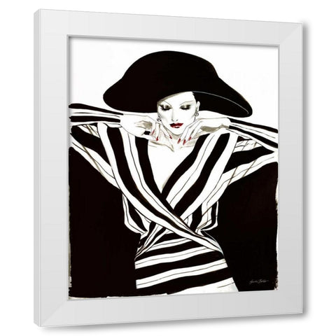 Fashion Women III White Modern Wood Framed Art Print by Baliko, Linda