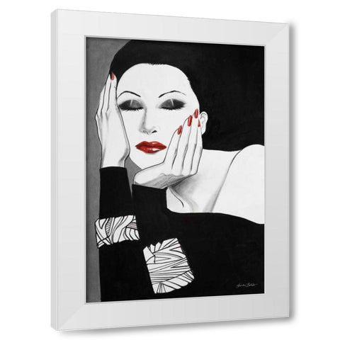 Fashion Women I White Modern Wood Framed Art Print by Baliko, Linda