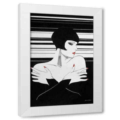 Fashion Women II White Modern Wood Framed Art Print by Baliko, Linda