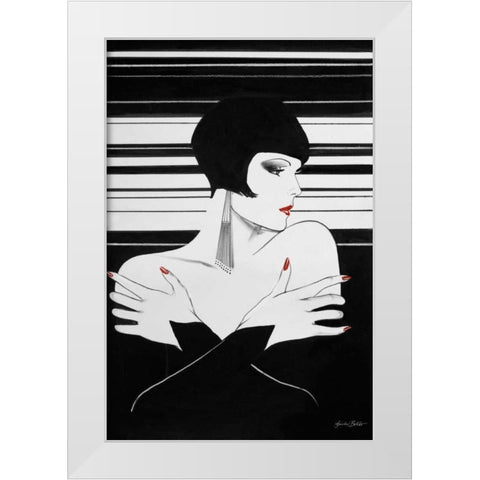 Fashion Women II White Modern Wood Framed Art Print by Baliko, Linda
