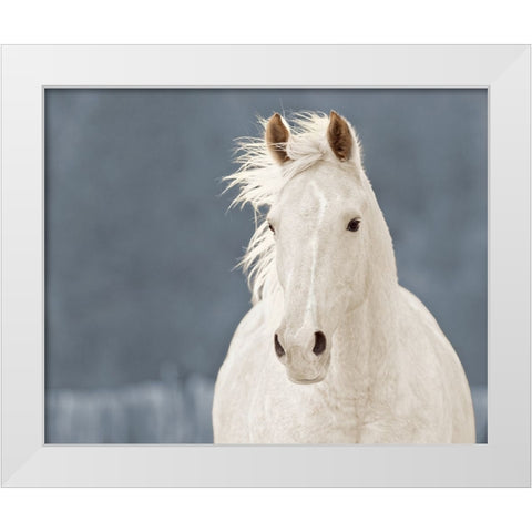 The Lucky One White Modern Wood Framed Art Print by Walker, Carol
