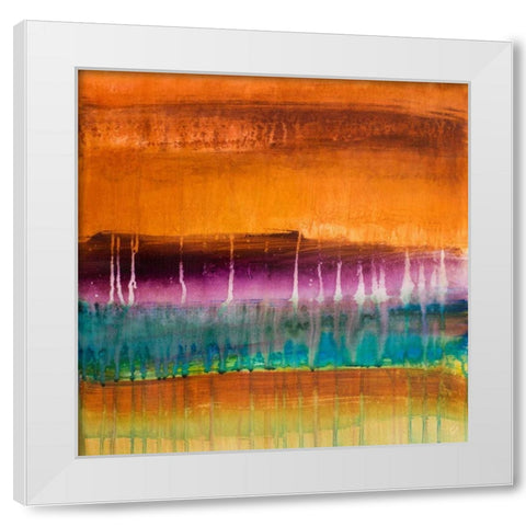 Mountain Majesty Square II White Modern Wood Framed Art Print by Loreth, Lanie