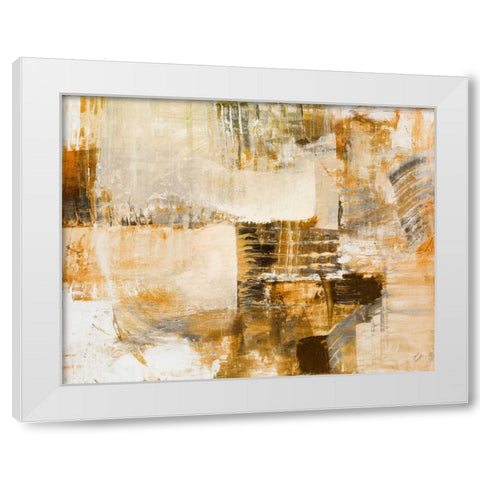 Warm Mystic Neutral White Modern Wood Framed Art Print by Loreth, Lanie