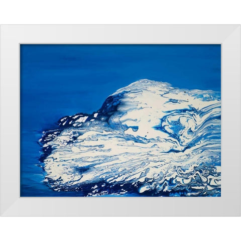 Ice White Modern Wood Framed Art Print by Mercado, M.