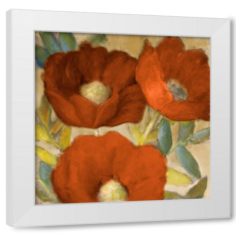 Spring Arrival Spice White Modern Wood Framed Art Print by Loreth, Lanie