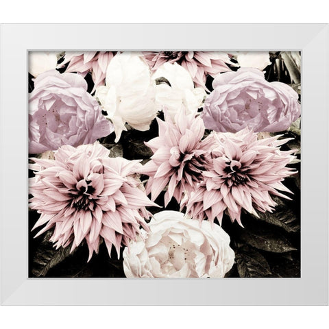 Pink Washed Garden White Modern Wood Framed Art Print by Navas, Emily