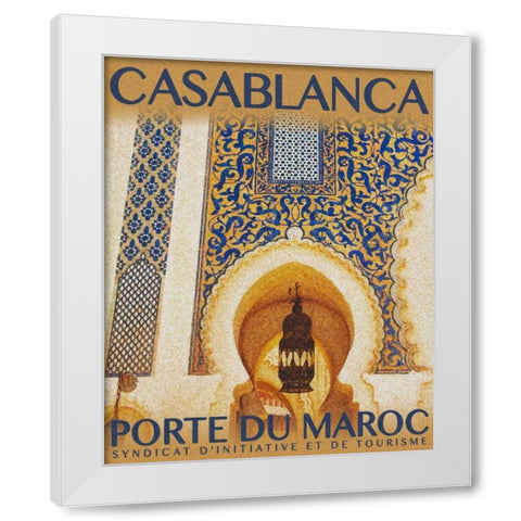 Destination Morocco I White Modern Wood Framed Art Print by Navas, Emily