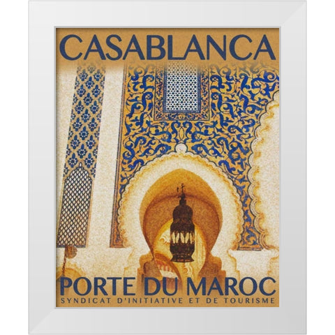 Destination Morocco I White Modern Wood Framed Art Print by Navas, Emily