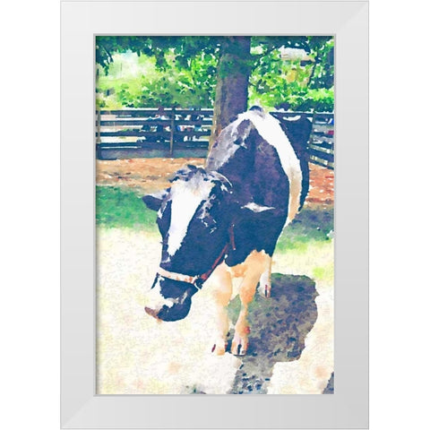 In the Farm White Modern Wood Framed Art Print by Navas, Emily