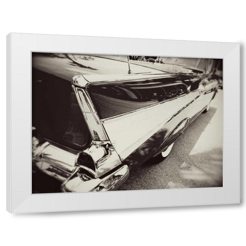 Night Rider II White Modern Wood Framed Art Print by Bryant, Susan