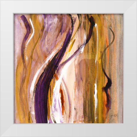 Bossa Nova II White Modern Wood Framed Art Print by Loreth, Lanie