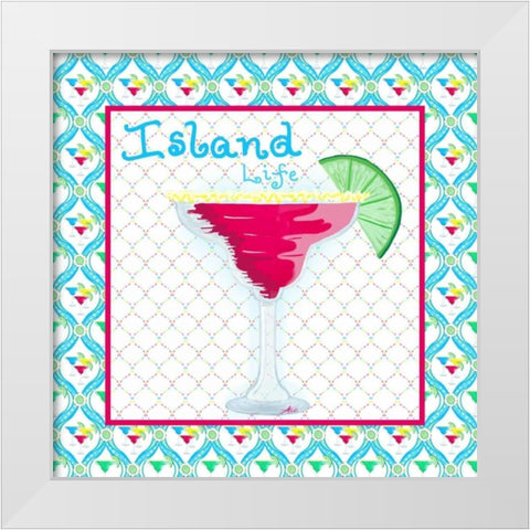 Margarita IV White Modern Wood Framed Art Print by Metz, Andi