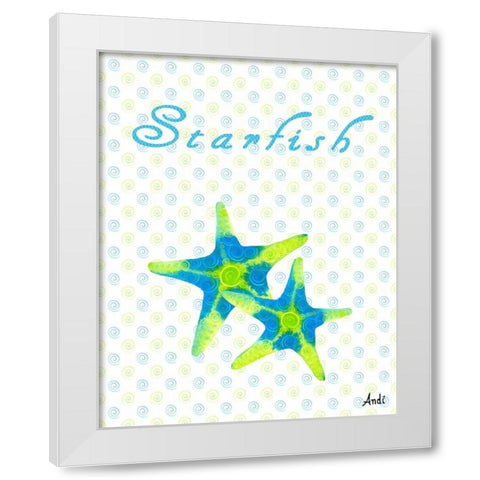 The Sea Swirl I White Modern Wood Framed Art Print by Metz, Andi