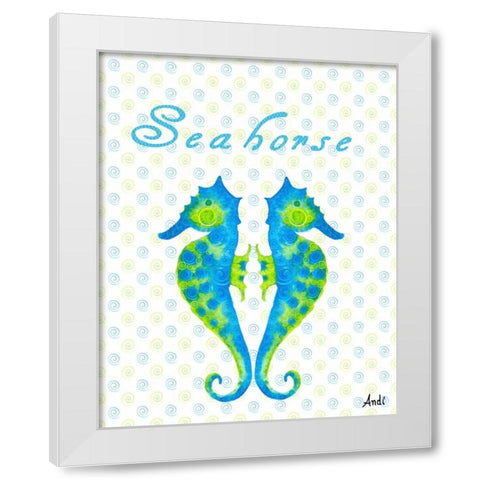 The Sea Swirl II White Modern Wood Framed Art Print by Metz, Andi