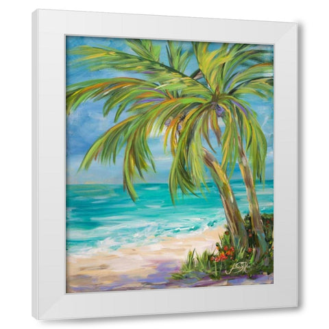 Away From it All I White Modern Wood Framed Art Print by DeRice, Julie