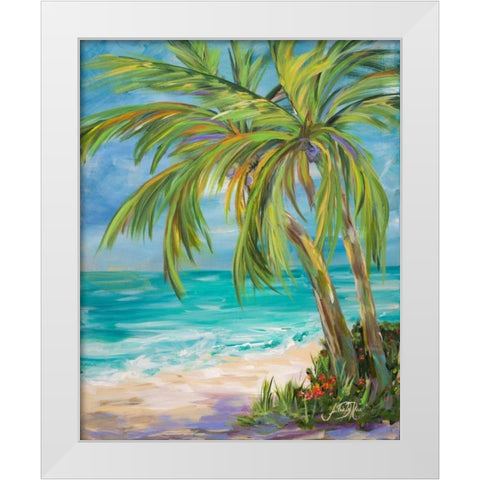 Away From it All I White Modern Wood Framed Art Print by DeRice, Julie