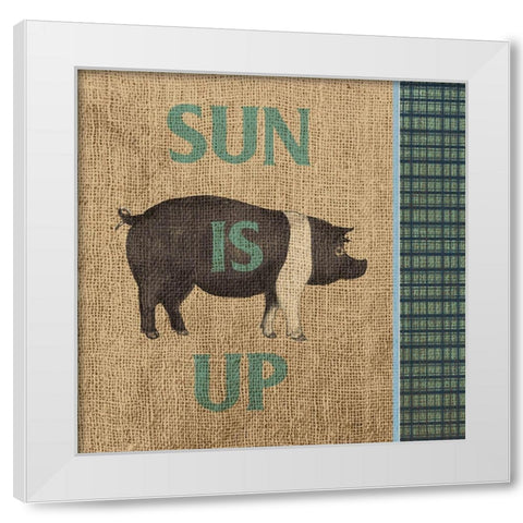 Rise and Shine Farm Fresh I White Modern Wood Framed Art Print by Metz, Andi