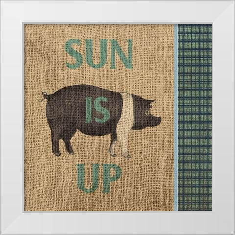 Rise and Shine Farm Fresh I White Modern Wood Framed Art Print by Metz, Andi