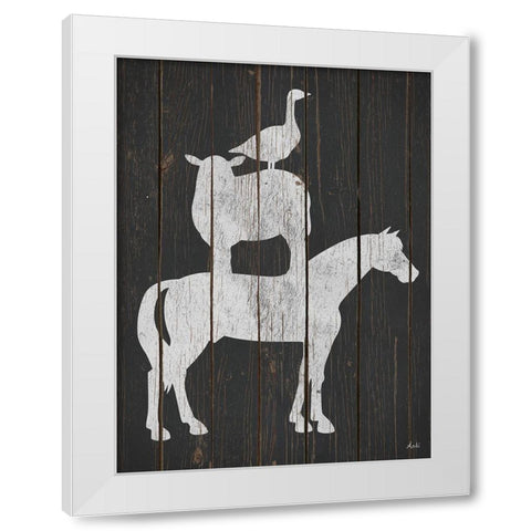 Country Stack White Modern Wood Framed Art Print by Metz, Andi