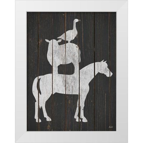 Country Stack White Modern Wood Framed Art Print by Metz, Andi