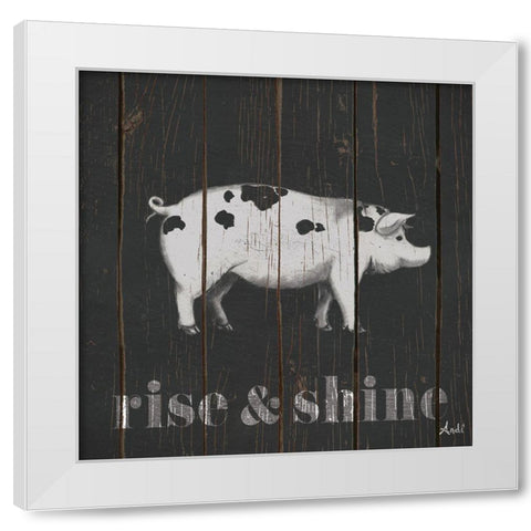 Wood Farm II White Modern Wood Framed Art Print by Metz, Andi