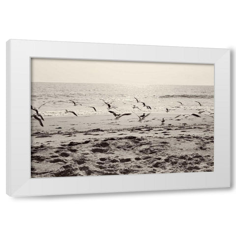 Dream of the Beach I White Modern Wood Framed Art Print by Bryant, Susan