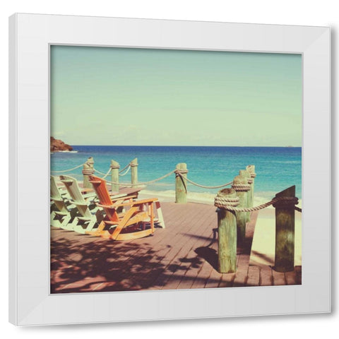 On Deck I White Modern Wood Framed Art Print by Bryant, Susan